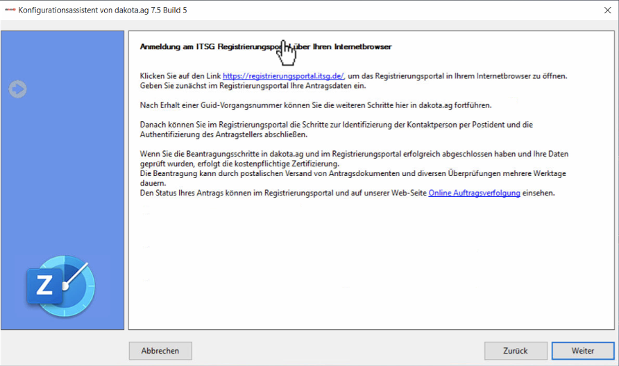 Dakota zertifikat beantragen02
