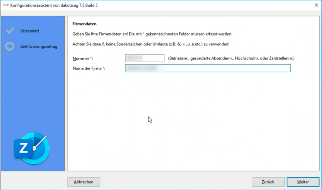 Dakota zertifikat beantragen351