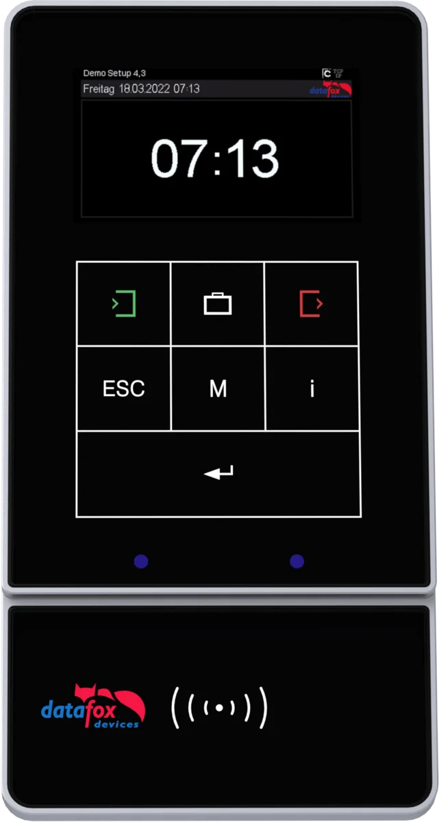 Datafox Evo 4.3 — Zeiterfassungs-Terminal